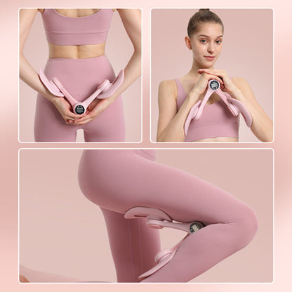 Ergonomic Thigh Trainer with LCD Counter – Adjustable Pelvic & Leg Exercise for Men & Women