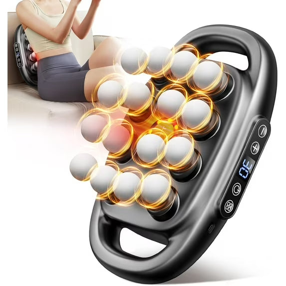 Multi-Head Deep Tissue Massage Gun – Electric Muscle Relaxation Massager for Full Body