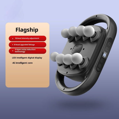 Multi-Head Deep Tissue Massage Gun – Electric Muscle Relaxation Massager for Full Body